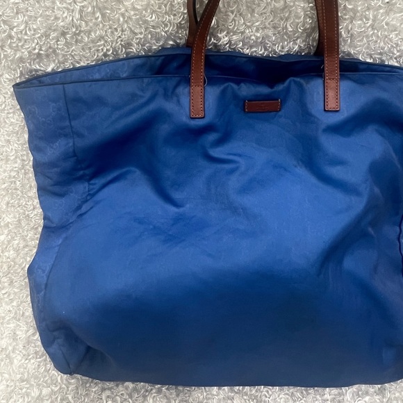 GUCCI GG Canvas Tote Bag Blue - Picture 15 of 16